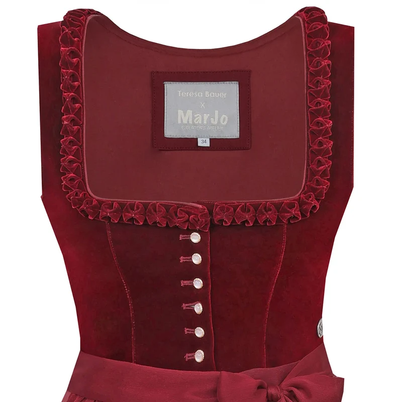 MarJo Dirndl Cherry Chante Rot 70cm Kollektion Teresa Bauer