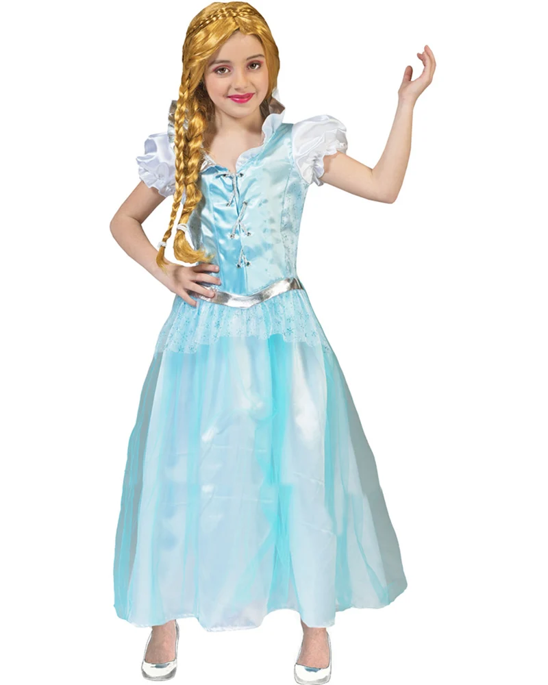 Eisprinzessin Kostüm "Elsa" für Kinder | Hellblau