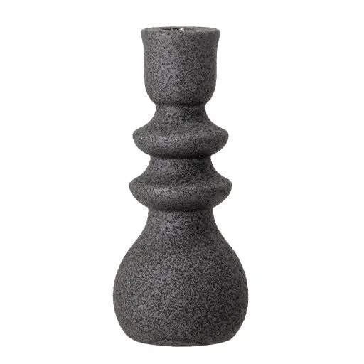 Bloomingville Kerzenhalter EMIE black 19 cm Steingut