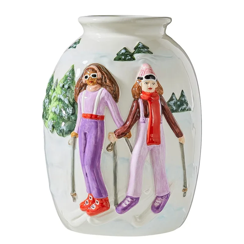 MOUNTAIN LODGE Vase Ski
