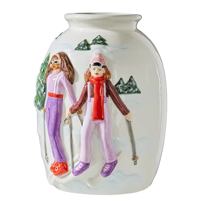 MOUNTAIN LODGE Vase Ski