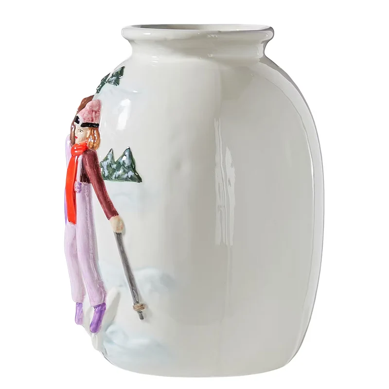 MOUNTAIN LODGE Vase Ski