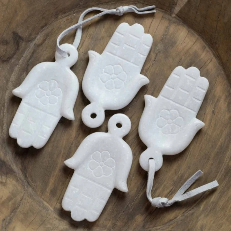 Deko Anhänger aus Marmor "Hamsa Hand"