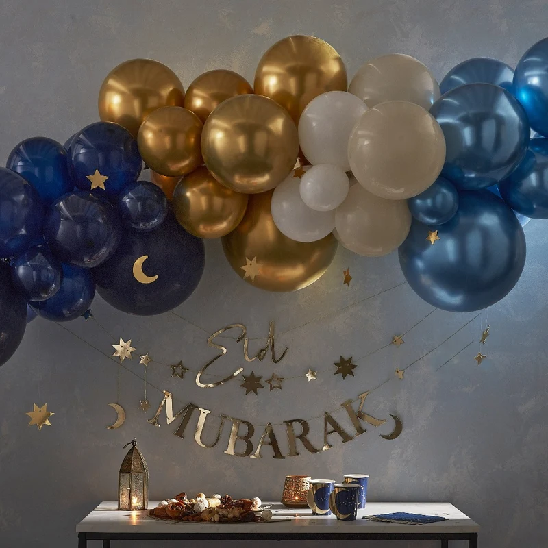 Eid Mubarak Servietten mit Fransen (16 Stück)