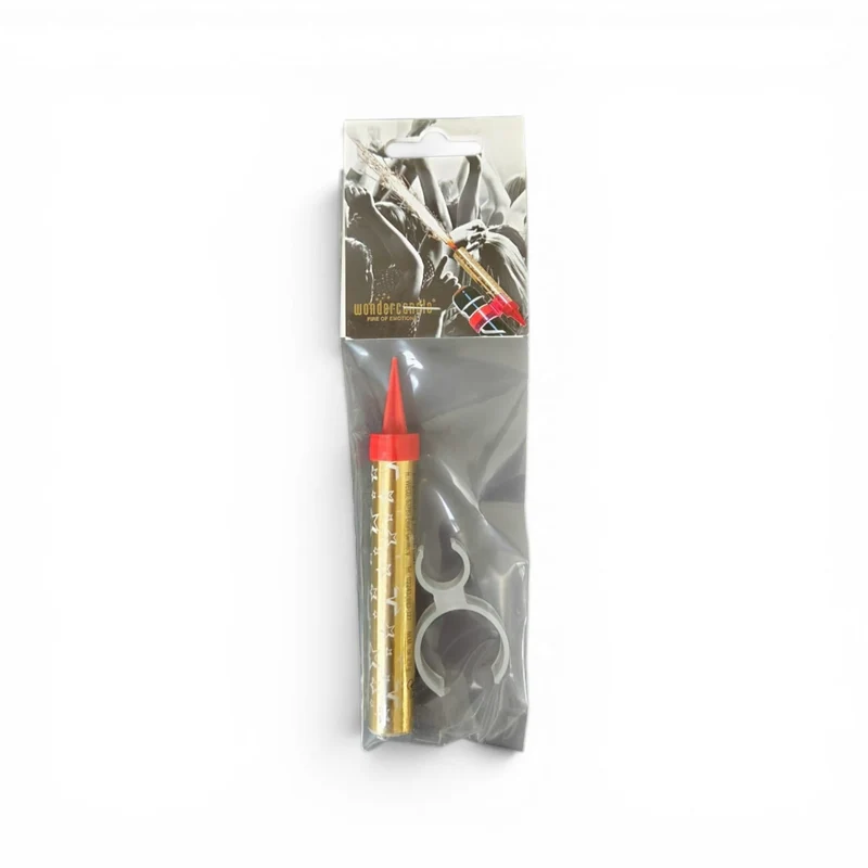 Fontäne TRAUMSTERN gold mit Flaschenclip | Wondercandle | KEIN VERSAND nur Abholung!