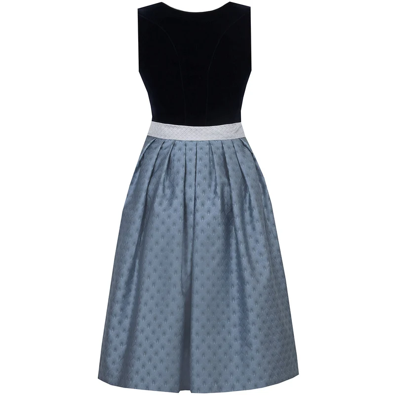 MarJo Dirndl Grafling Marine/Dunkelblau Samt 65cm
