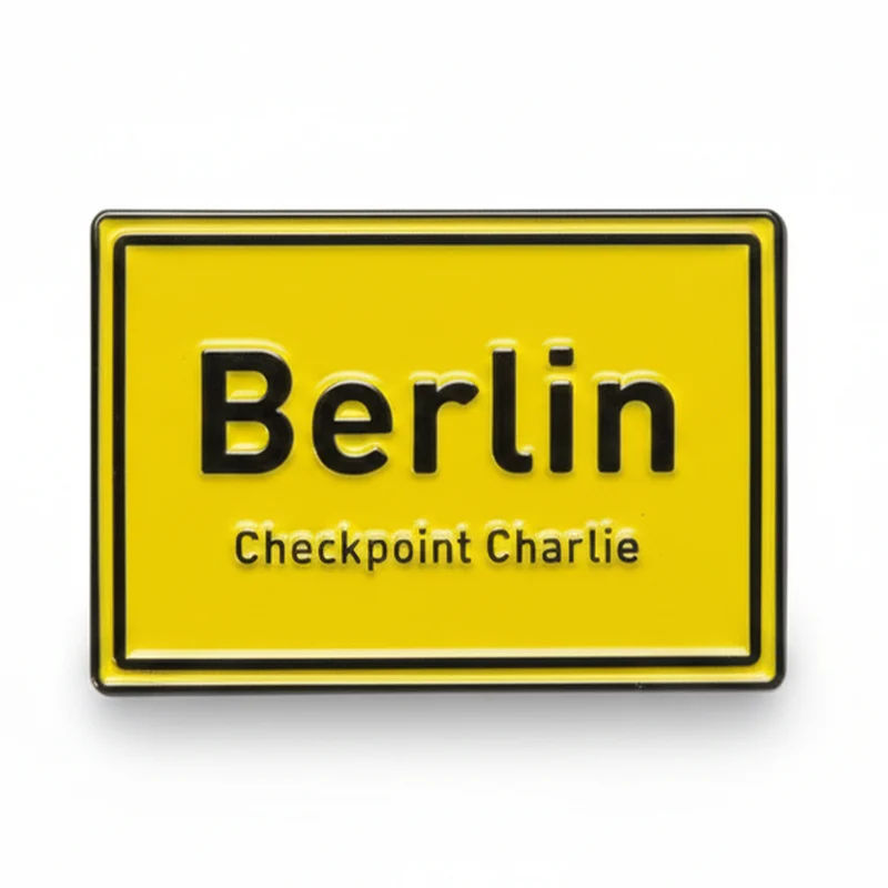 Anstecker Ortsschild Berlin