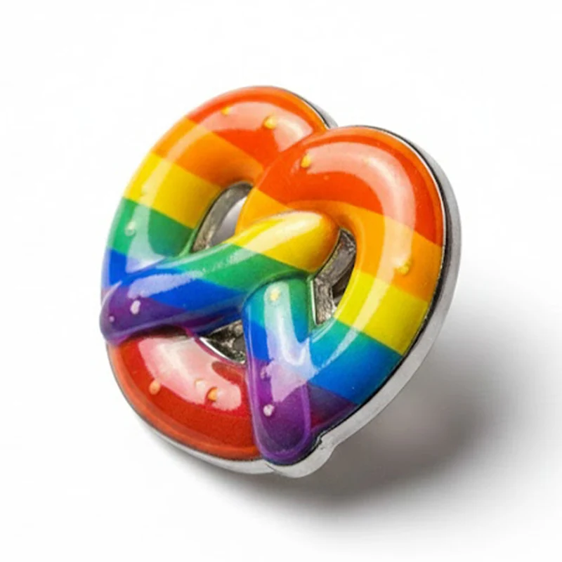 Anstecker Regenbogen Breze 3D