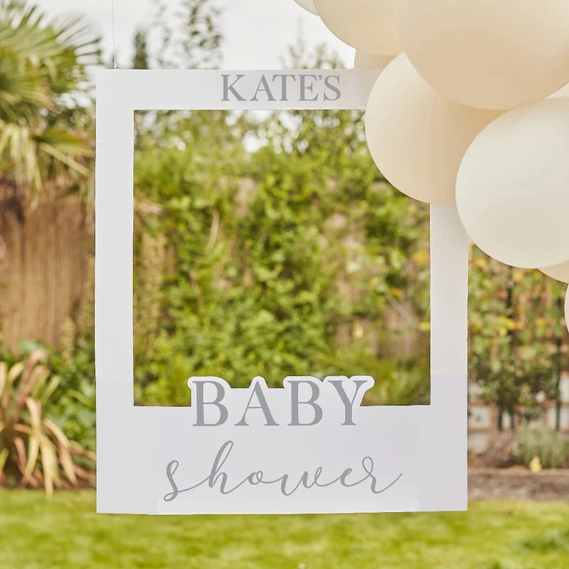 Babyparty Polaroid Rahmen für die Fotobox personalisierbar