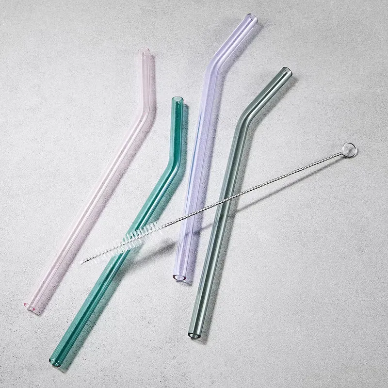 Glastrinkhalm LONG DRINK II (5-teilig)