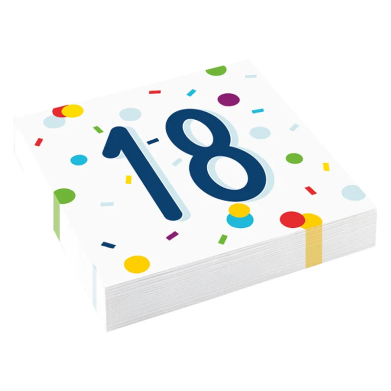 "Confetti Birthday" Servietten | 20Stk./33x33cm