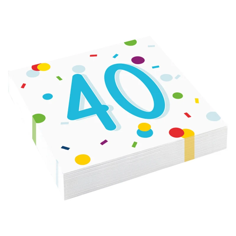 "Confetti Birthday" Servietten | 20Stk./33x33cm