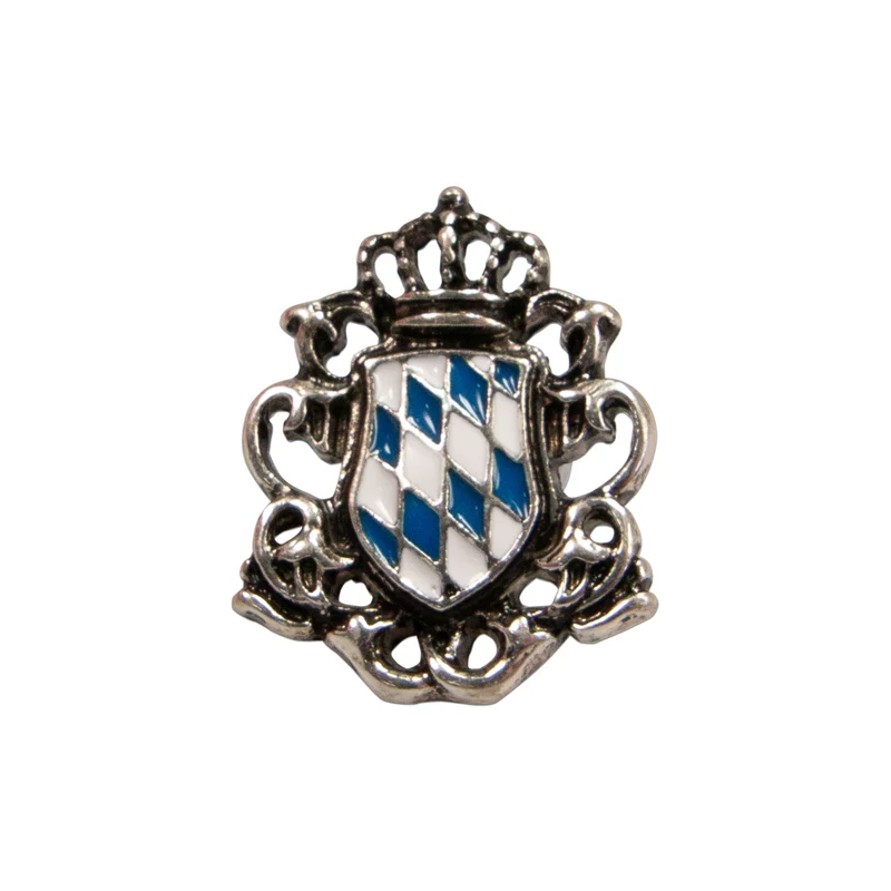 Ansteck-Pin "Wappen weiß-blau"