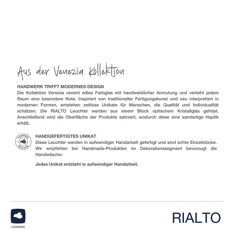 Leuchter RIALTO 33 cm satiniert