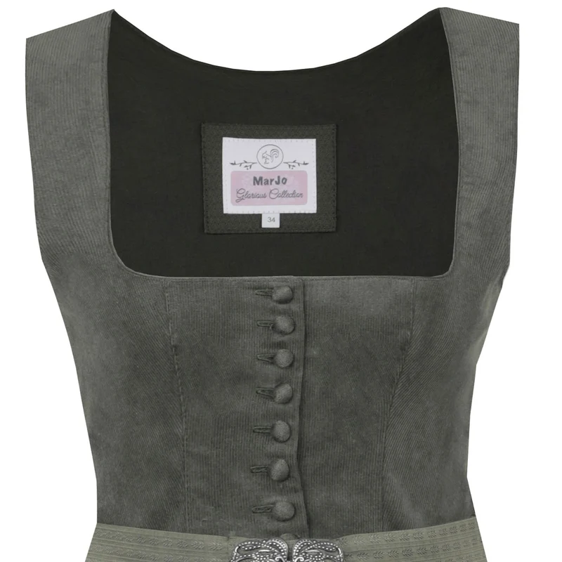 MarJo Dirndl Osterhofen Waldgrün Cord 70cm