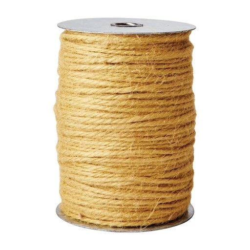 Jute Schnur gelb BIND 100 Meter Stärke 2 mm | Dekoband auf Spule | Affari of Sweden