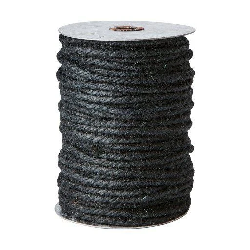 Jute Schnur schwarz BIND 33 Meter Stärke 4 mm | Dekoband auf Spule | Affari of Sweden