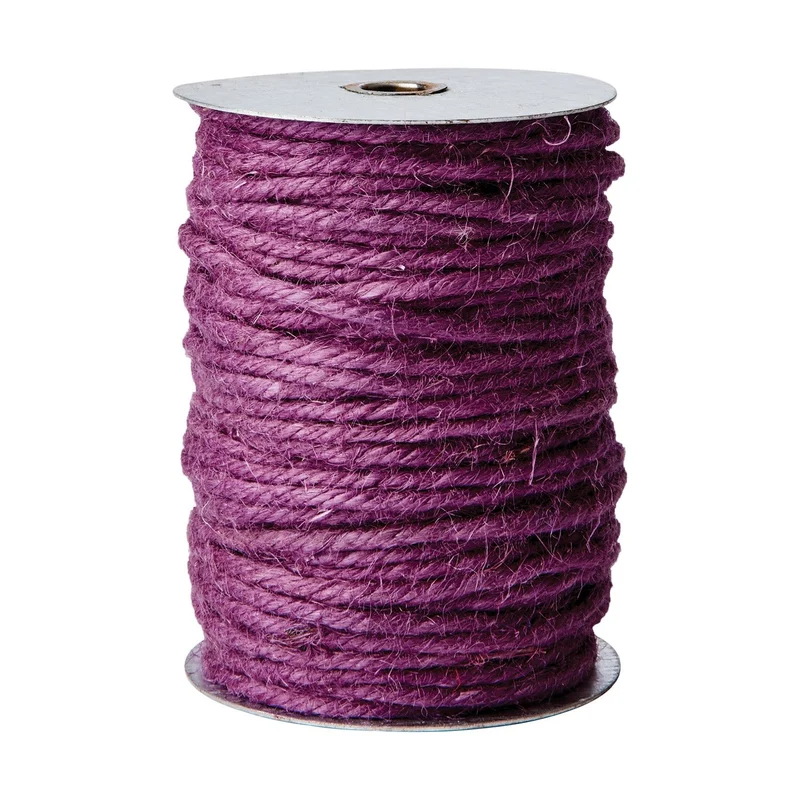 Jute Schnur violett BIND 33 Meter Stärke 4 mm | Dekoband auf Spule | Affari of Sweden