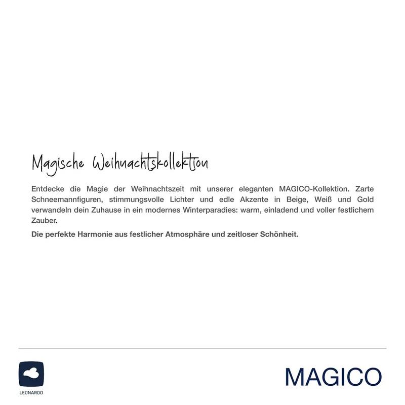 LED Haus 22 cm amber MAGICO