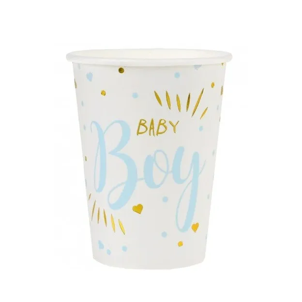 Baby Shower Pappbecher Boy (10 Stück)
