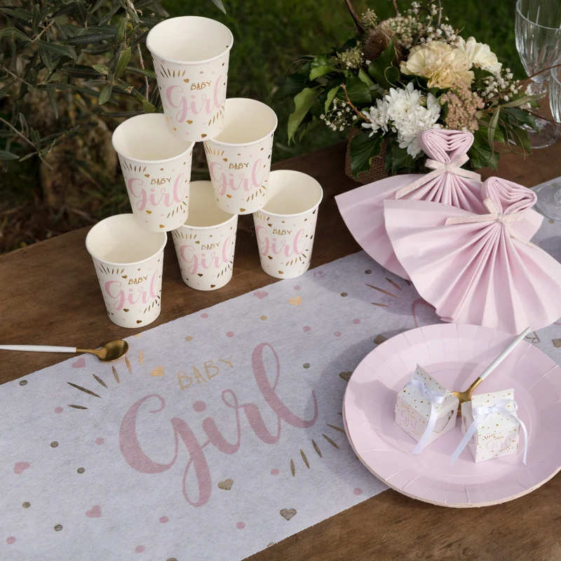 Baby Shower Pappbecher Girl (10 Stück)