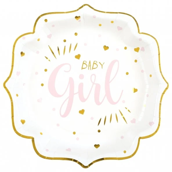 Baby Shower Pappteller Girl (10 Stück)