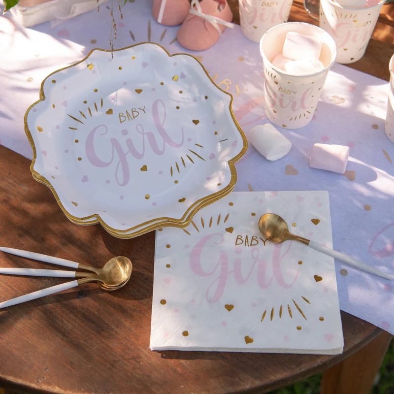 Baby Shower Pappteller Girl (10 Stück)
