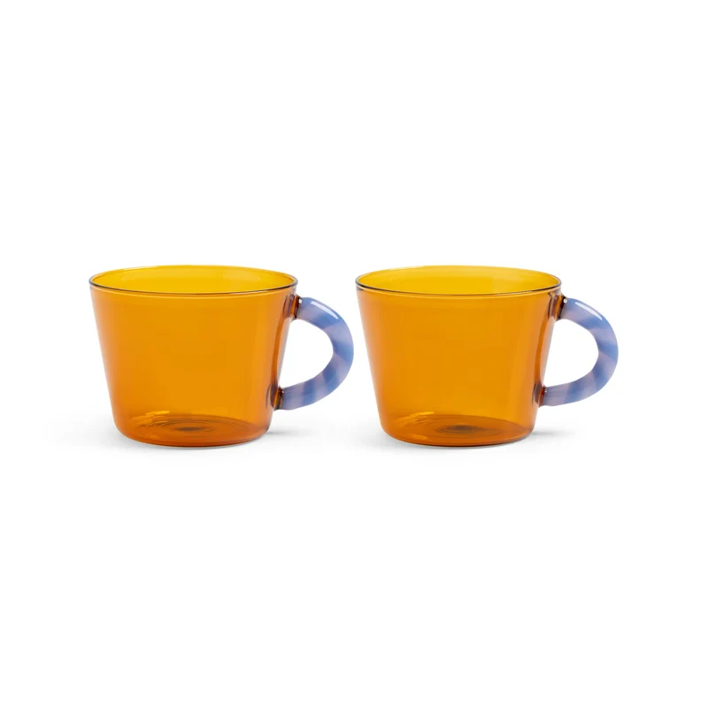 Teetassen-Set „Duet Glass Amber“ · 2er-Set