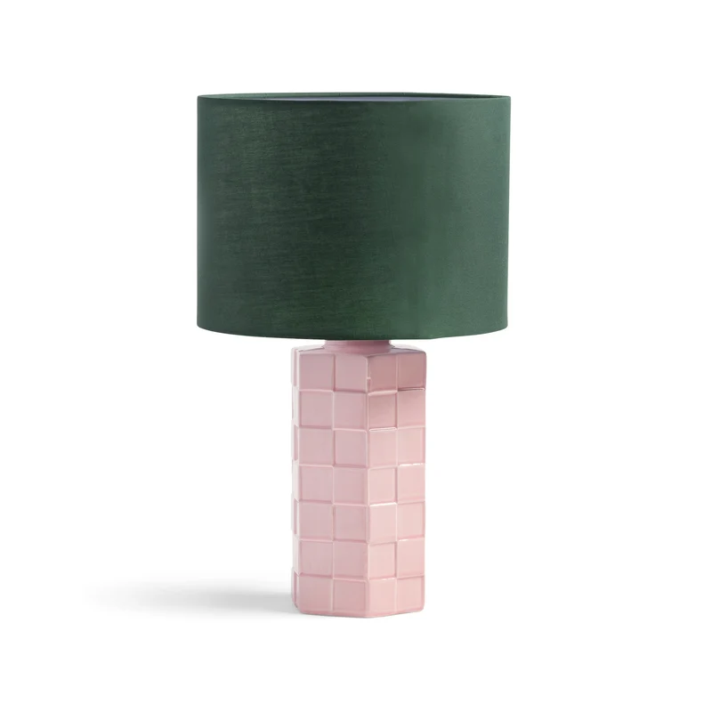 &k Amsterdam Tischleuchte „Check Pink“