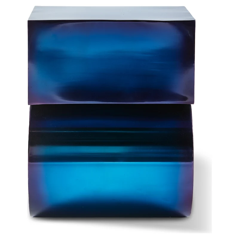 skulpturaler Beistelltisch KOMBO blau