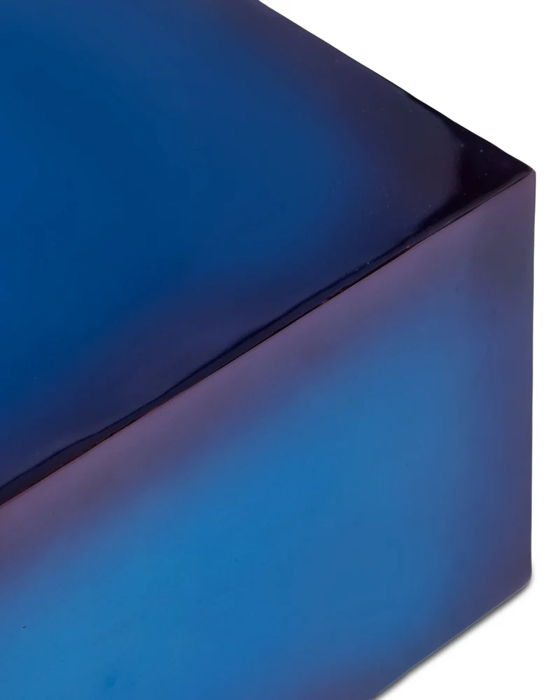 skulpturaler Beistelltisch KOMBO blau