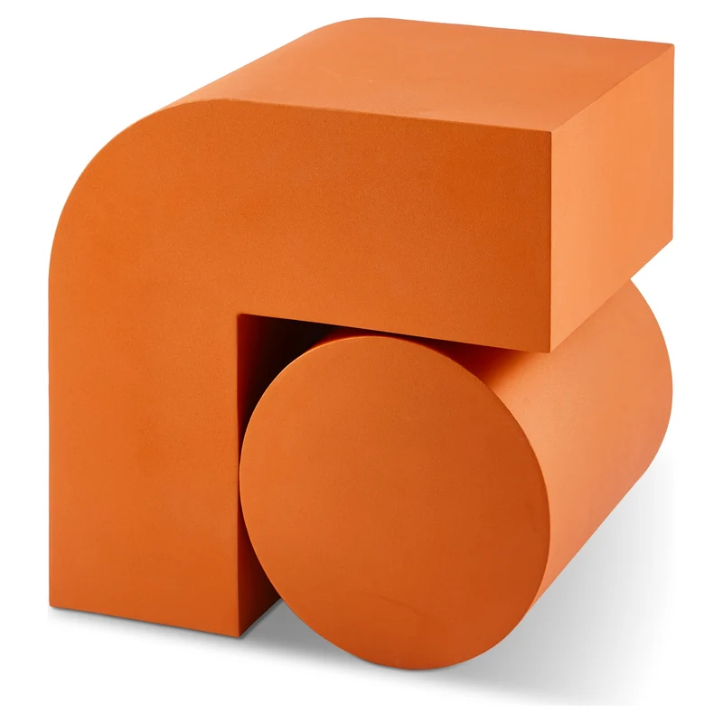 skulpturaler Beistelltisch KOMBO orange