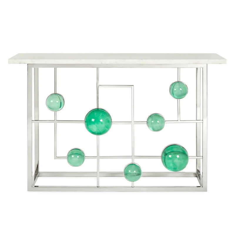 Konsolentisch GLOBO FRETWORK silber