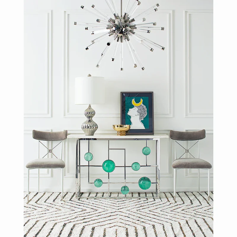 Konsolentisch GLOBO FRETWORK silber