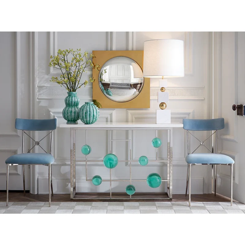 Konsolentisch GLOBO FRETWORK silber