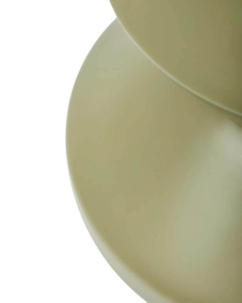 Outdoor Hocker ZIG ZAG olivgrün