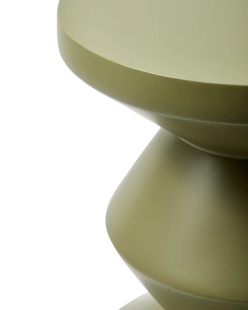 Outdoor Hocker ZIG ZAG olivgrün