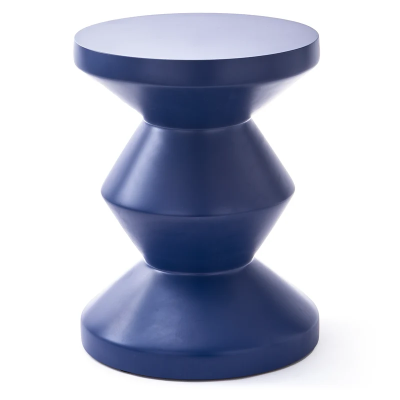 Outdoor Hocker ZIG ZAG dunkelblau