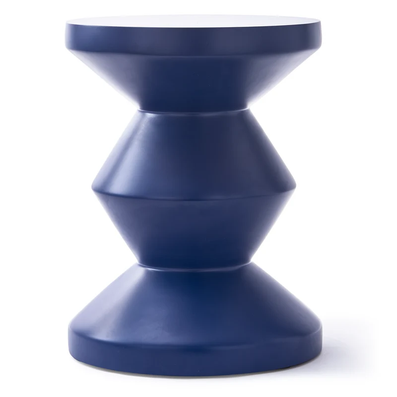 Outdoor Hocker ZIG ZAG dunkelblau