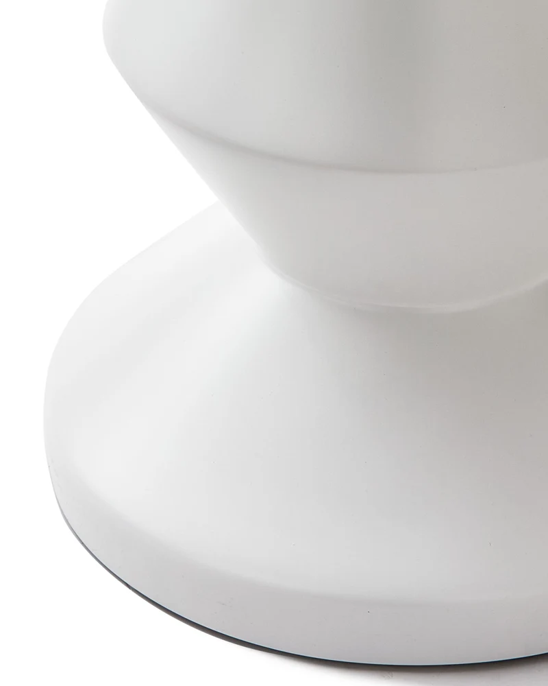 Outdoor Hocker ZIG ZAG weiß