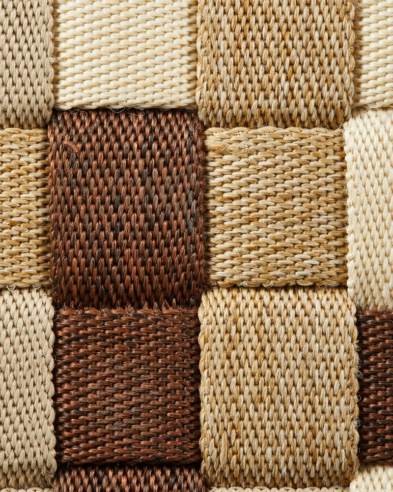 Outdoor Sitzpouf BRAIDED L beige