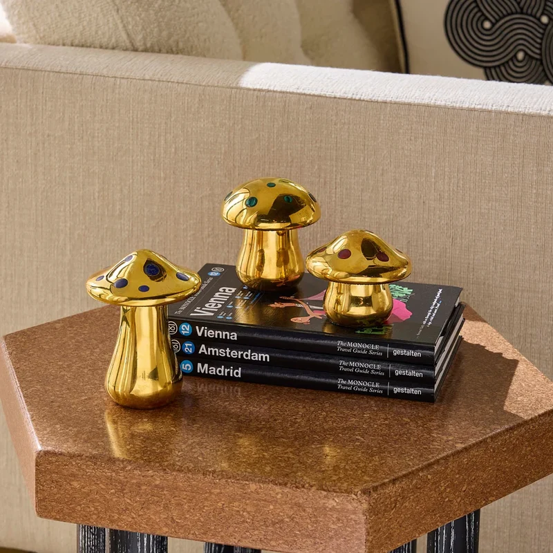 Dekobox BRASS MUSHROOM gold