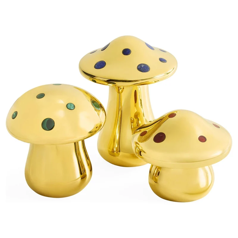 Dekobox BRASS MUSHROOM gold