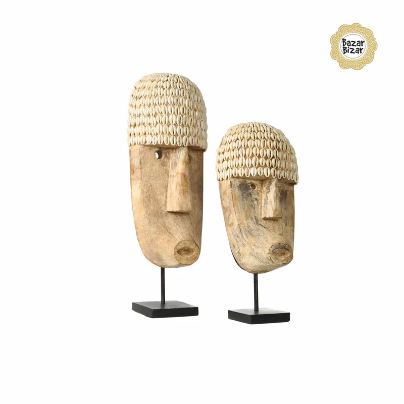 THE COWRIE Maske L | Ethno Deko