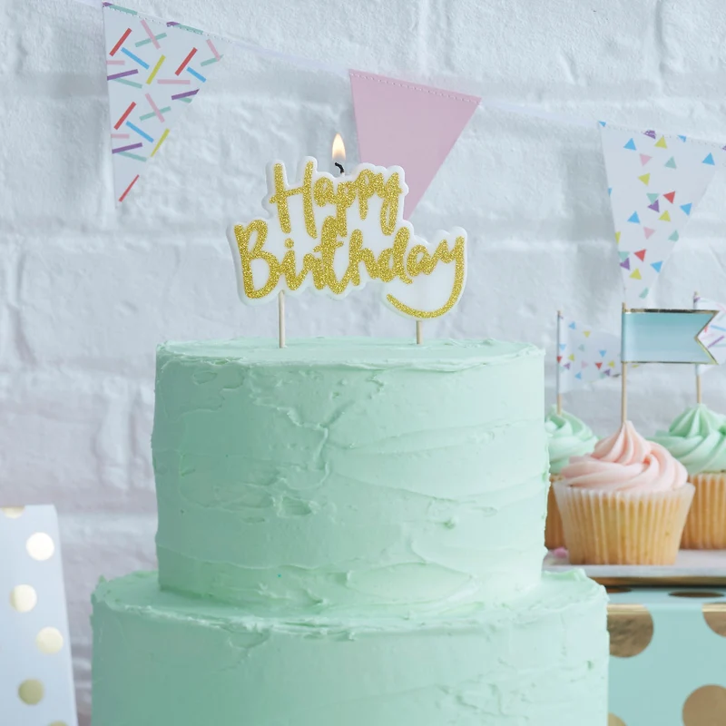 Kerze Happy Birthday