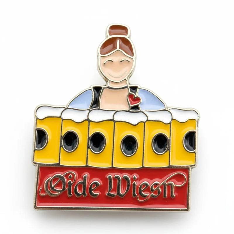 Anstecker Oide Wiesn™ Pin Bedienung