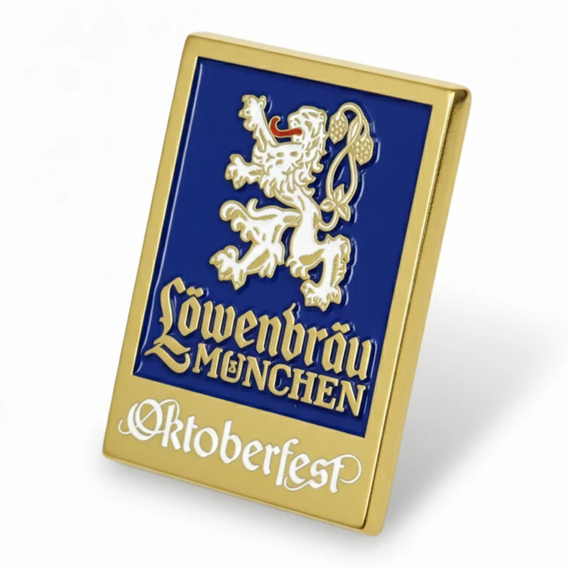 Anstecker Oktoberfest™ Pin Löwenbräu Logo Blau