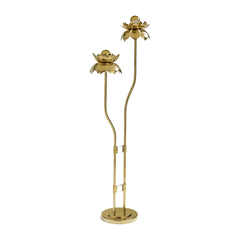 Stehlampe BRASS FLOWER gold