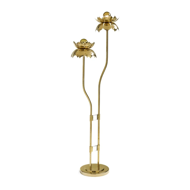 Stehlampe BRASS FLOWER gold
