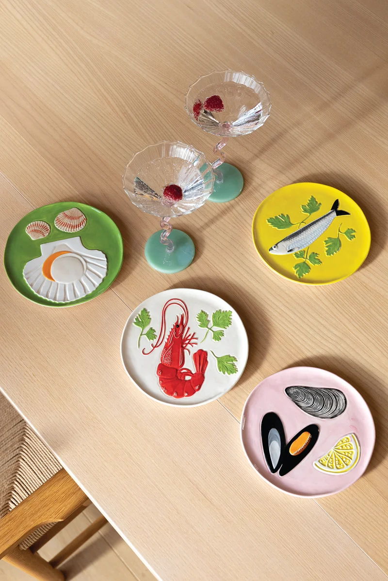 PLATE DE LA MER 4er-Set ø 16cm